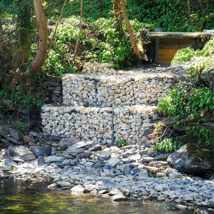 Galfan Coated Welded Mesh Gabion Basket - 0.55m Cube, 3mm Wire