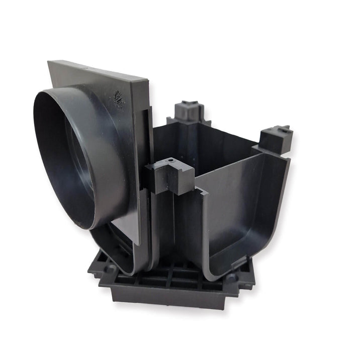 Channel Drain Accessories with Black Mesh Grating
