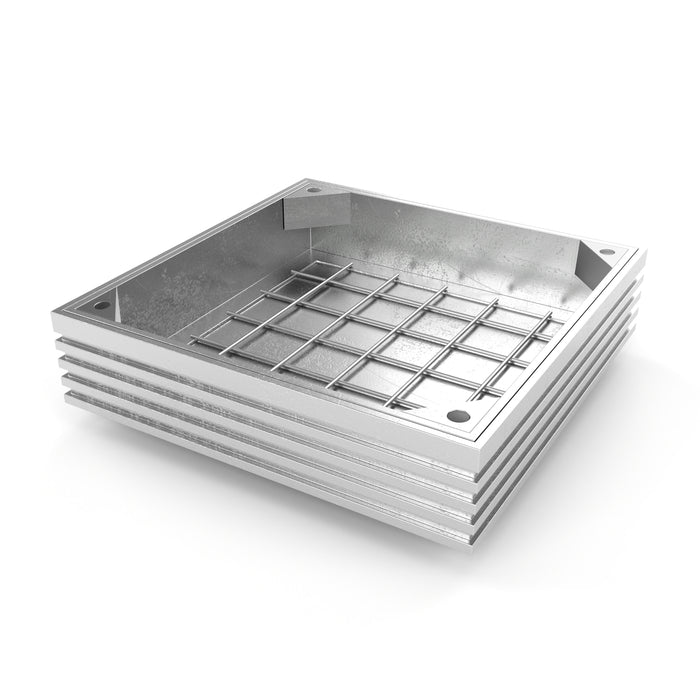 Double Sealed 80mm Recessed Manhole Covers - Alusthetic