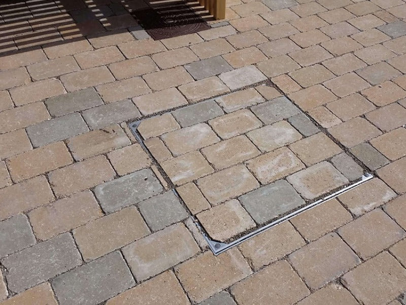 Double Sealed 80mm Recessed Manhole Covers - Alusthetic