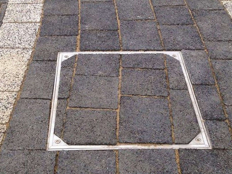 Double Sealed 80mm Recessed Manhole Covers - Alusthetic