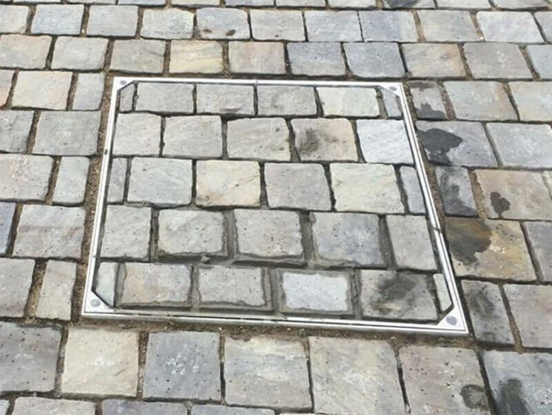 Double Sealed 80mm Recessed Manhole Covers - Alusthetic