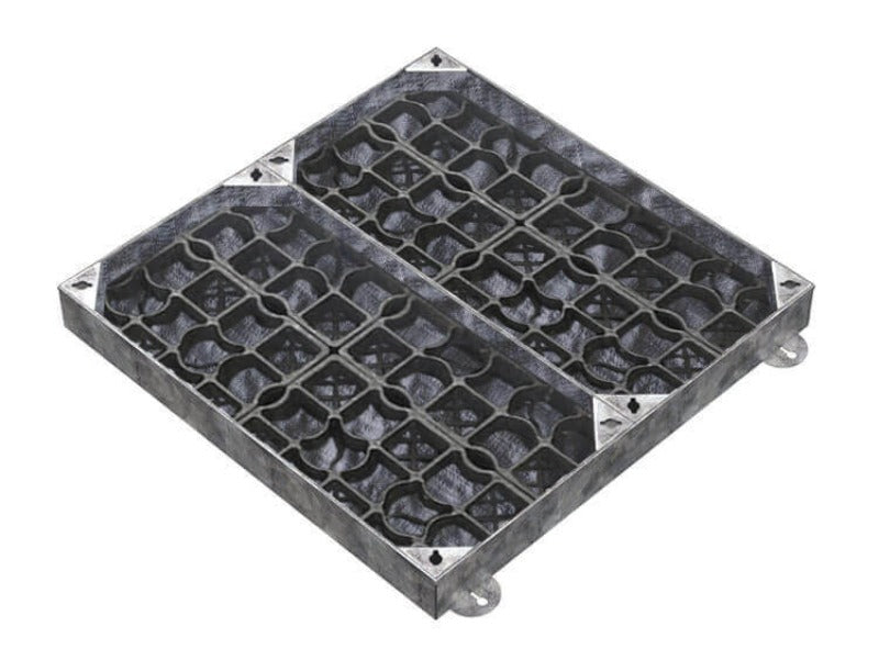 900 x 900 recessed manhole cover gravel infill