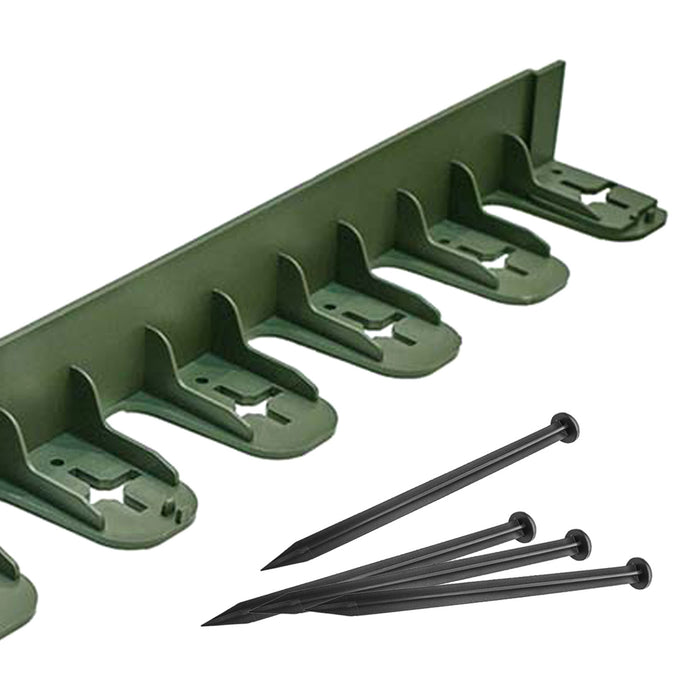 Plastic Flexible Edging Garden Border System - 80CM Length