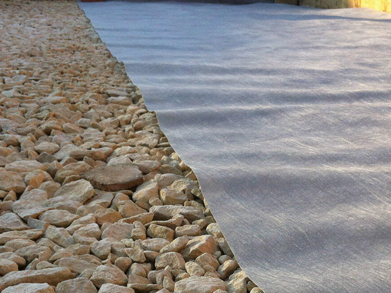 white non woven geotextile membrane example