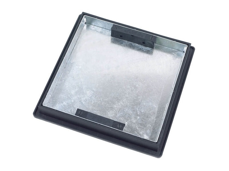 220 To 300mm Square To Round, Sealed Manhole Cover W/ 43.5mm Recessed Tray