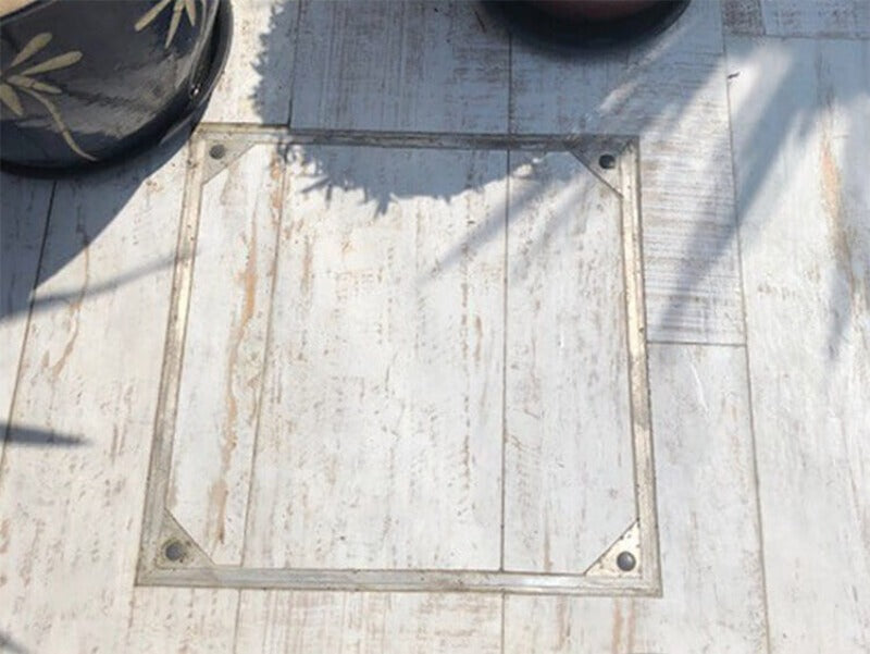 Seamless Tile Recessed Manhole Covers