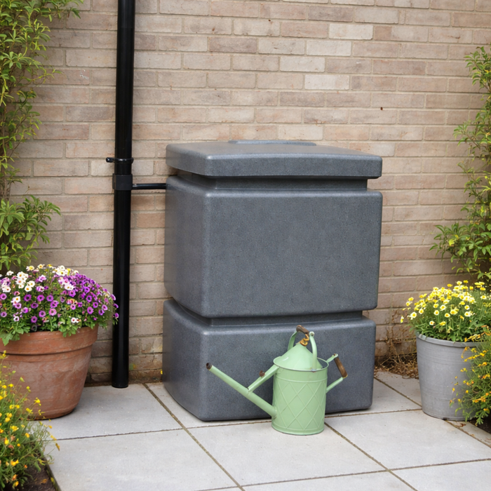 525L Minipillar Water Butt - Slim Space-Saving Rainwater Tank | Durable Garden Water Storage