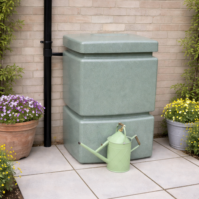 525L Minipillar Water Butt - Slim Space-Saving Rainwater Tank | Durable Garden Water Storage