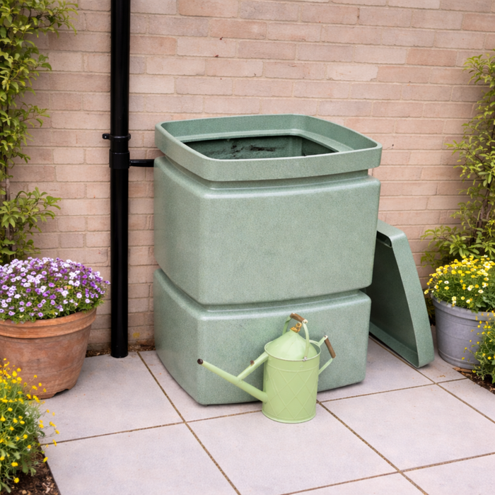 525L Minipillar Water Butt - Slim Space-Saving Rainwater Tank | Durable Garden Water Storage