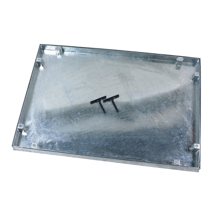 750 x 600mm Odour & Watertight Manhole Cover w/ 43.5mm Recessed Tray