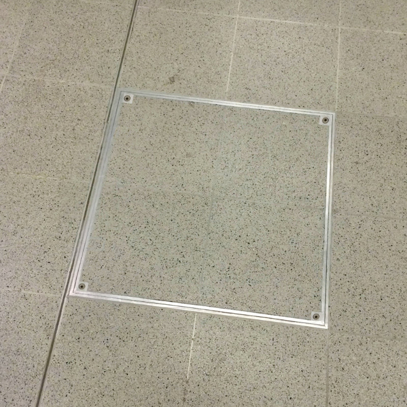 600 x 600 x 32mm Double Sealed & Locking Stainless Steel 316 Recessed Manhole Cover