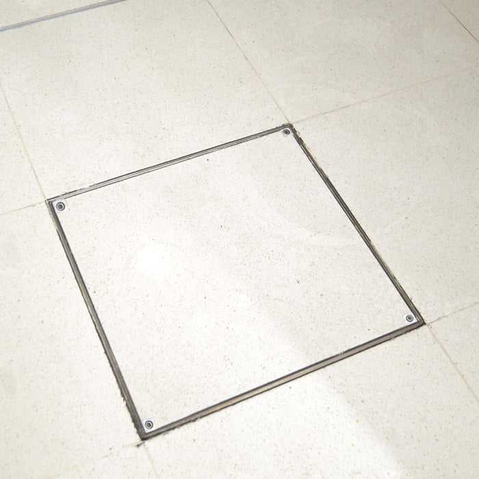 450 x 450 x 32mm Double Sealed & Locking Stainless Steel 316 Recessed Manhole Cover