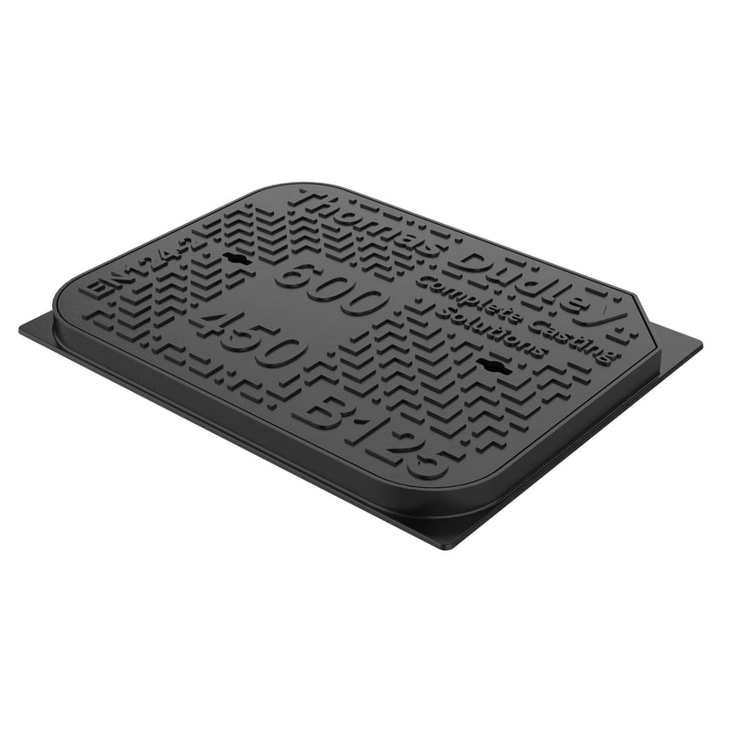 B125 Ductile Iron Solid Top Cover & Frame