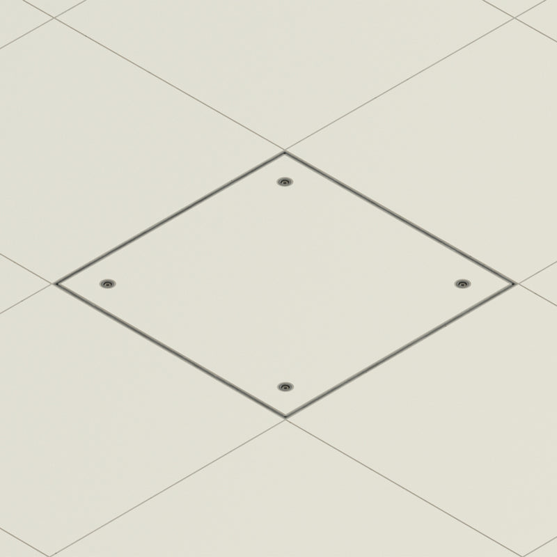 600 x 600 x 70mm Seamless Tile Recessed Manhole Cover & Frame