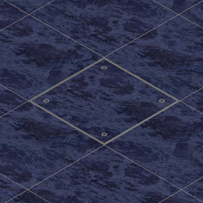 600 x 600 x 70mm Seamless Tile Recessed Manhole Cover & Frame