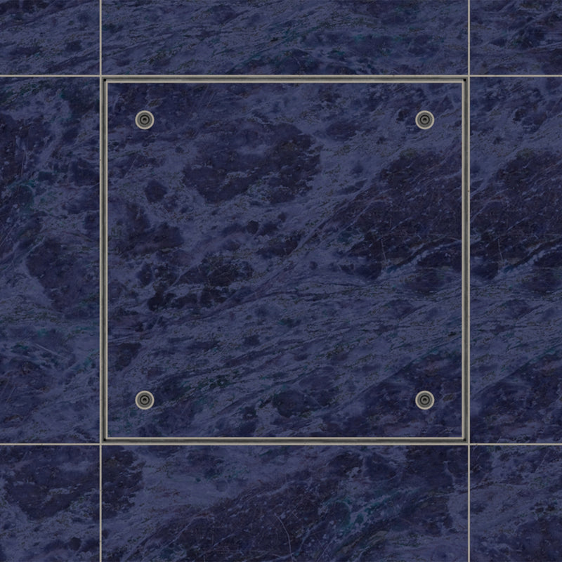 600 x 600 x 70mm Seamless Tile Recessed Manhole Cover & Frame