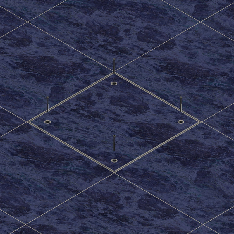 600 x 600 x 70mm Seamless Tile Recessed Manhole Cover & Frame