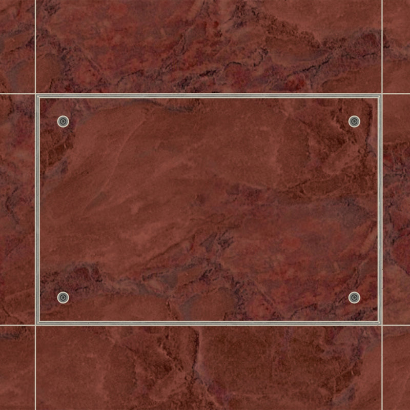 900 x 600 x 70mm Seamless Tile Recessed Manhole Cover & Frame