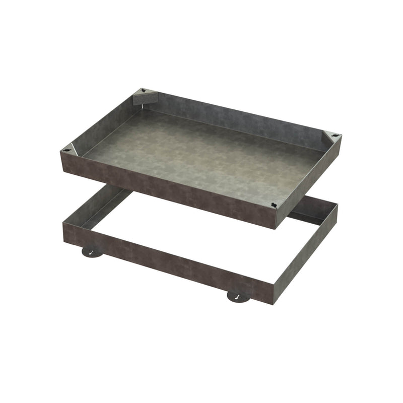 900 x 600mm GrassTop Manhole Cover for Gardens w/ 100mm Recessed Tray