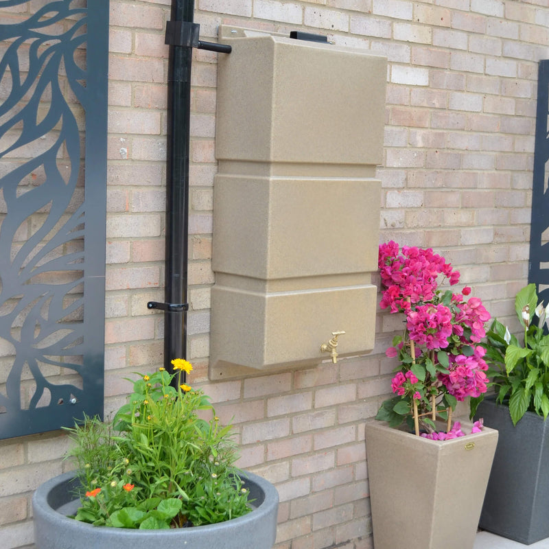 100L Wall Mounted Water Butt – Slimline Outdoor Rainwater Tank