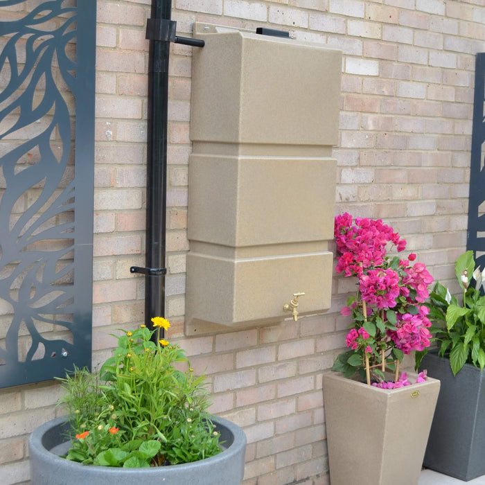 100L Wall Mounted Water Butt – Slimline Outdoor Rainwater Tank