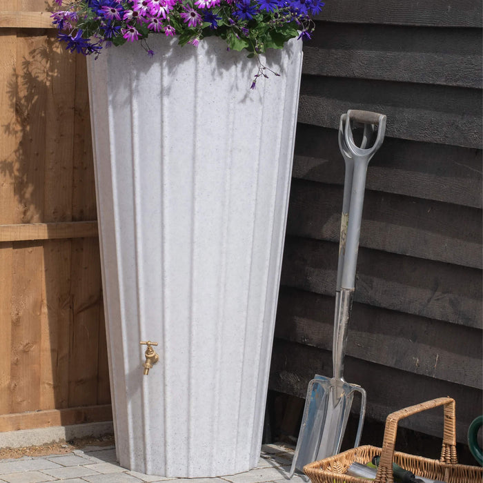 200l plant pot 200L Cosmo Water Butt Planter with Fittings, Decorative Rainwater Tank