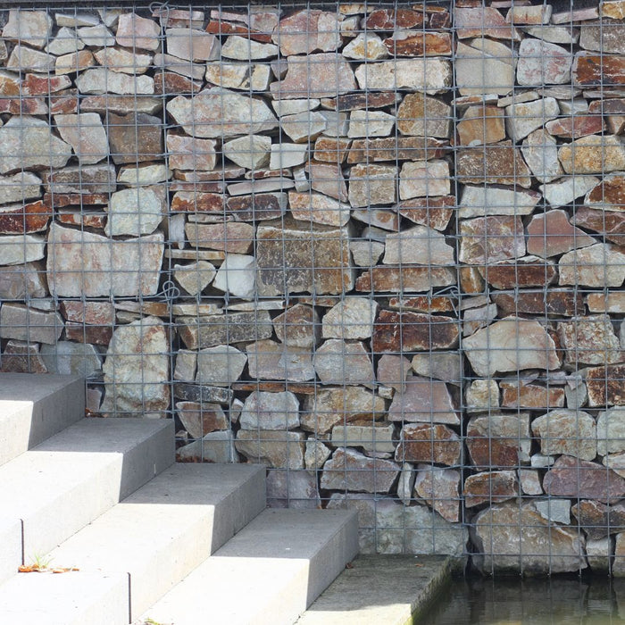 Galfan Coated Welded Mesh Gabion Basket - 0.55m Cube, 3mm Wire
