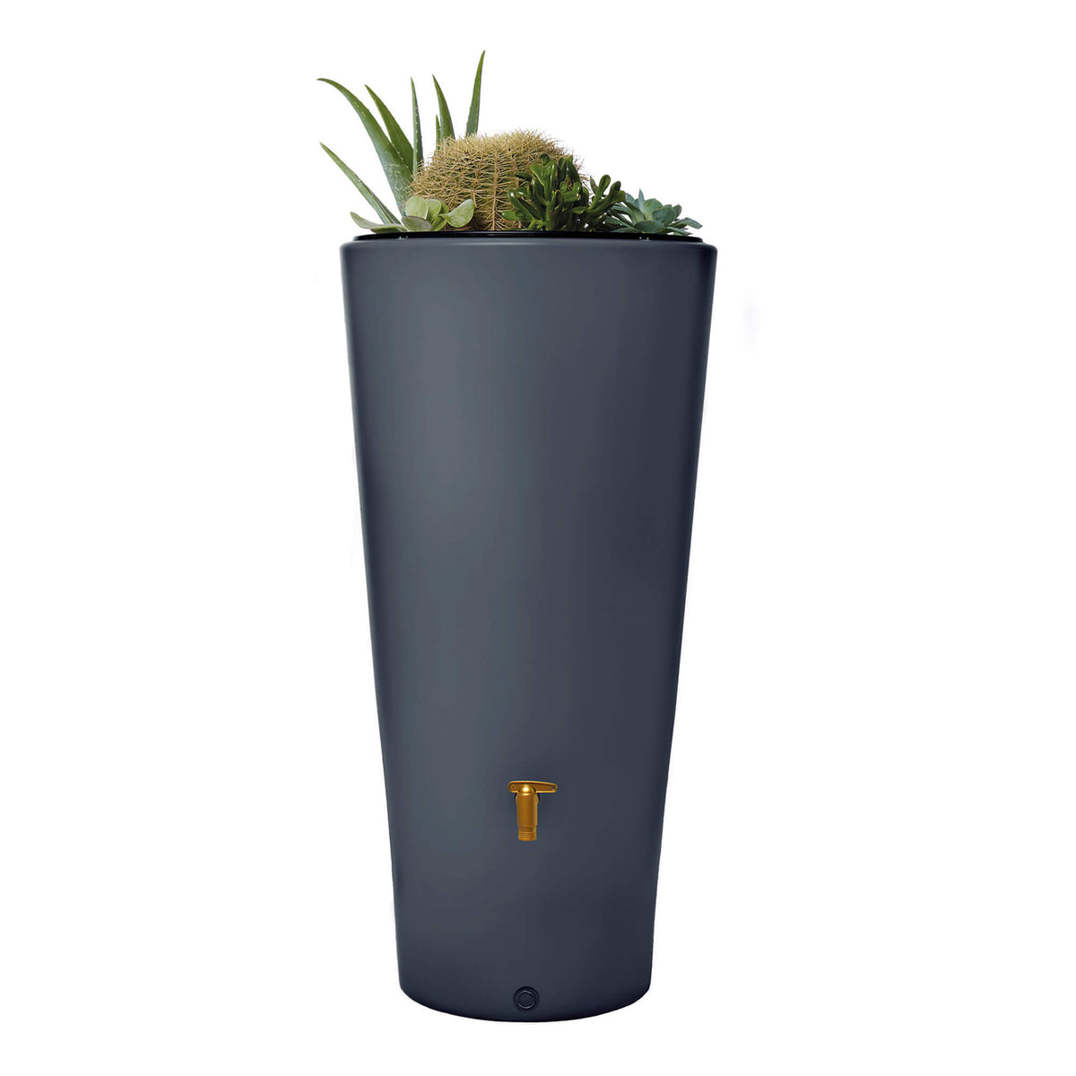 VASO 2in1 Water Tank Butt 220L Grey | Rainwater Storage with Planter ...