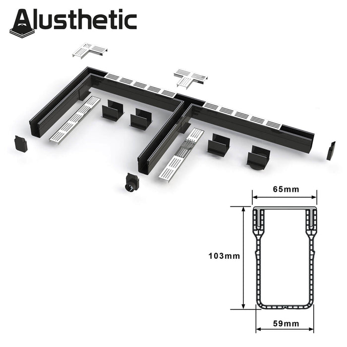 Aluminium Threshold Storm Drainage Channel System