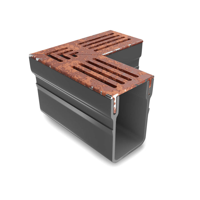 Corten Steel Threshold Storm Drainage Channel System