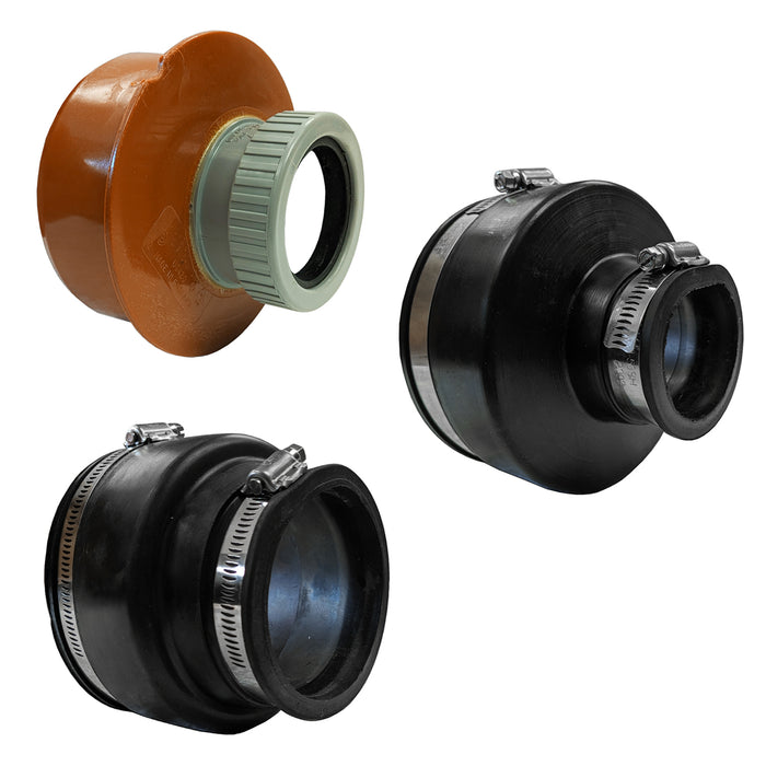 Alusthetic Pipe Coupling Adaptors Threshold Channel Drain System Reducers
