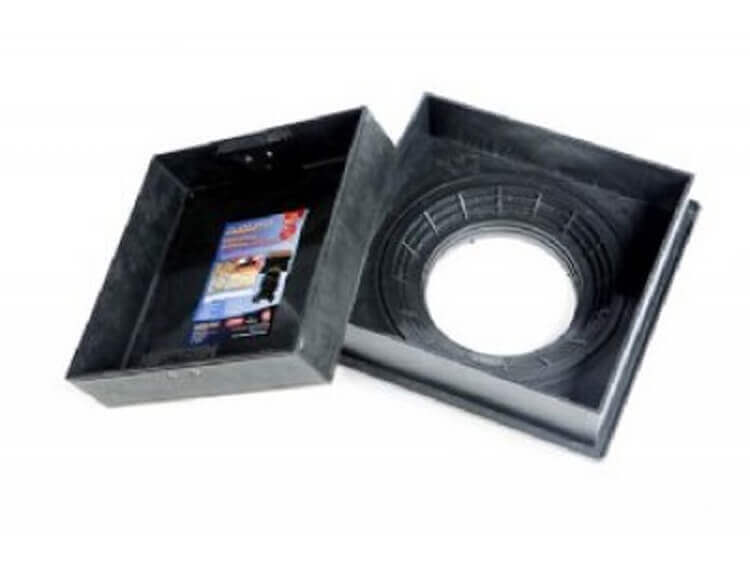 square to round recessed manhole cover