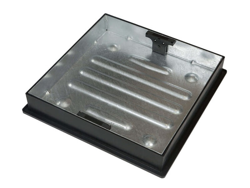 450mm Square To Round Manhole Cover W/ 80mm Recessed Tray