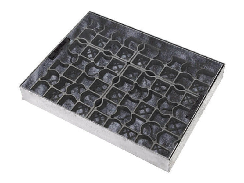 600 x 450 80mm inlet recessed manhole cover for gravel infill