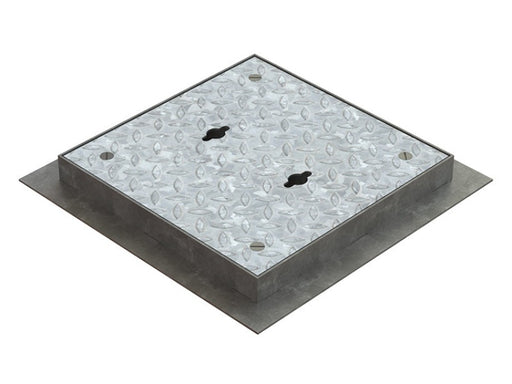 sealed and locking 300x300 solid top manhole cover