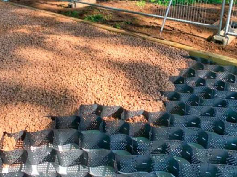 ECOGRID geogrid installation example