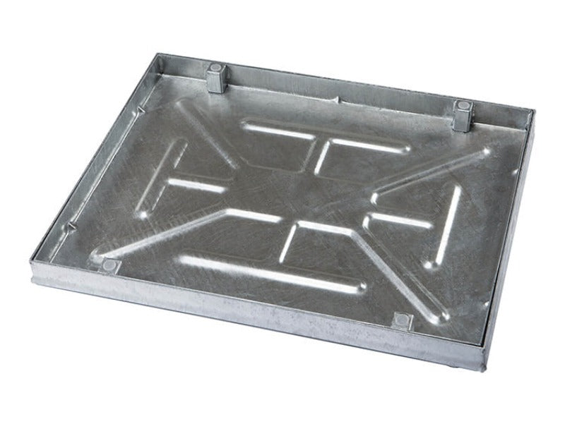600 x 450mm Sealed Manhole Cover W/ 43.5mm Recessed Tray Completely Galvanised