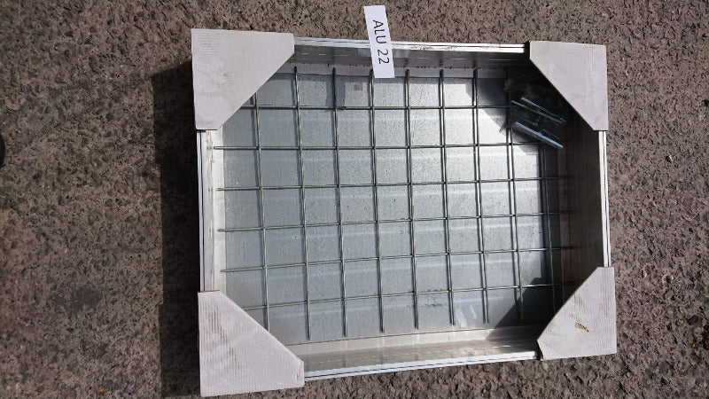 DS-Line 600 x 450 x 88mm Double Sealed Aluminium Recessed Manhole Cover - Clearance