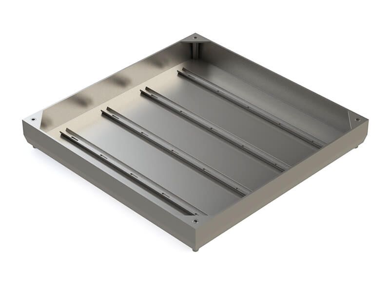 600 x 600 x 50mm Double Sealed & Locking Stainless Steel 304 Recessed Manhole Cover